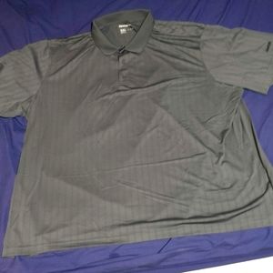 5xl Reebok Golf Polo Shirt Gray Silver Black